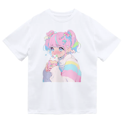 暑い夏はアイスだ014 ドライTシャツ