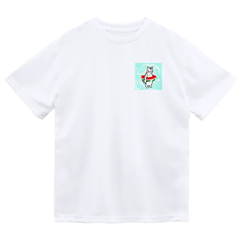 白いトラ 浮き輪 ドライTシャツ