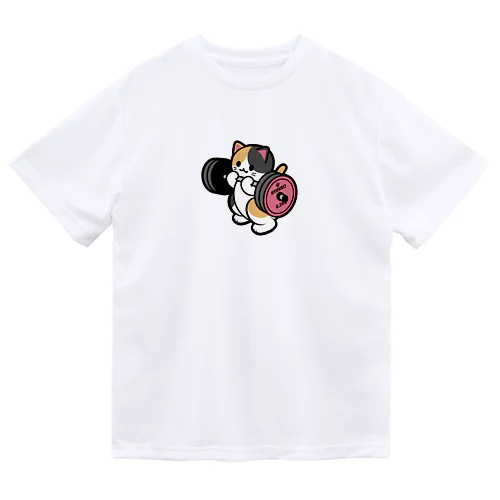 ばーべるニャンコ（三毛猫ver.） ドライTシャツ