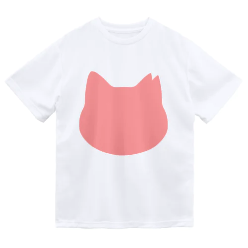 さくら猫シルエット/ピンク ドライTシャツ