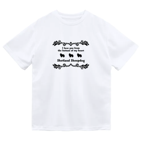 シェルティ　wing　onehappiness Dry T-Shirt