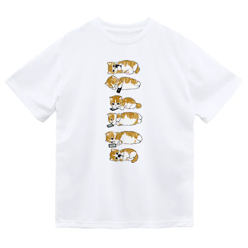 ゴロゴロにゃんこ Dry T-Shirt