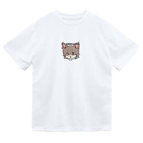 チワワ-チョコタン「I♡CHIHUAHUA」 ドライTシャツ