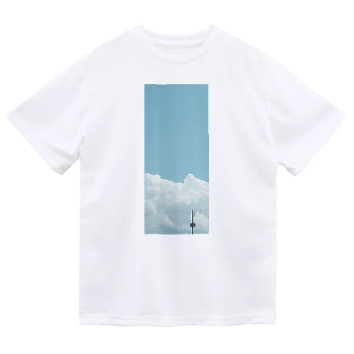 CinemaScope掛軸_001_空と雲と電信柱 ドライTシャツ