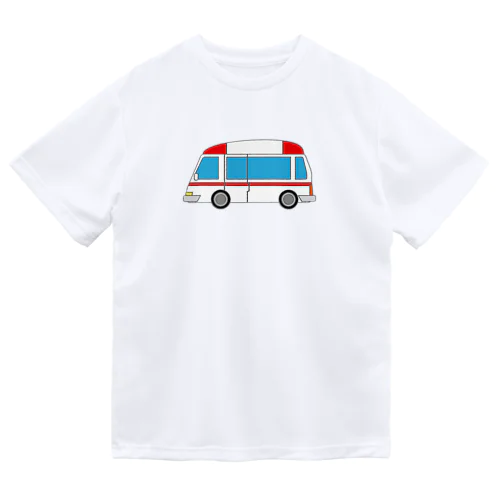 可愛い救急車 ドライTシャツ