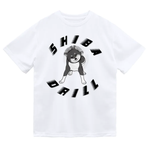 黒柴ドリル ドライTシャツ