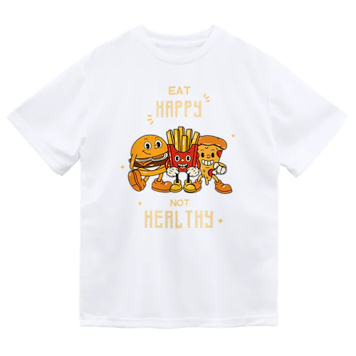 EAT HAPPY ドライTシャツ