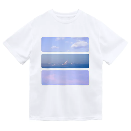 水彩の世界(雲) ドライTシャツ