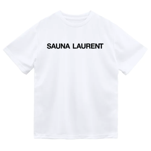 SAUNA LAURENT-サウナローラン-黒ロゴ ドライTシャツ