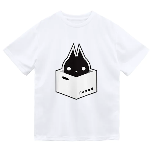 【Boxed * Cat】黒Ver ドライTシャツ