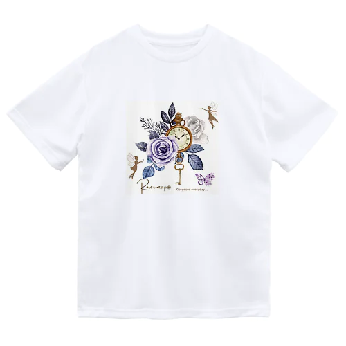 薔薇と妖精と時計 Dry T-Shirt