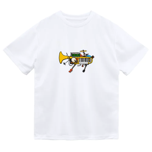 全ての武器を楽器に(文字色 白) ドライTシャツ