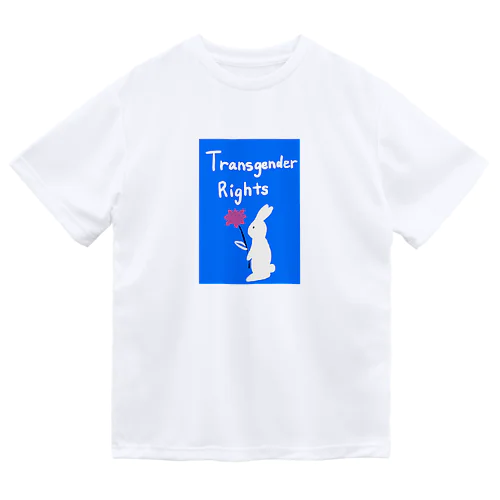 Transgender Rights Rabbit  ドライTシャツ