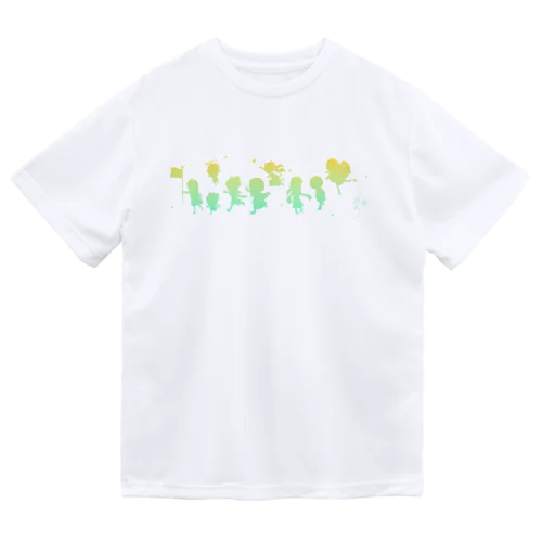 緑髪ちゃんズ グラデーション Dry T-Shirt