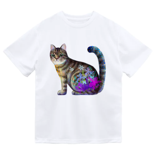 猫 キジトラ ドライTシャツ