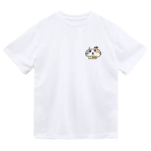 みーちゃんネコ・ワンポイント Dry T-Shirt