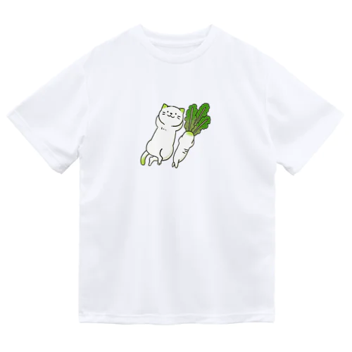 セクシー大根にゃんこ ドライTシャツ