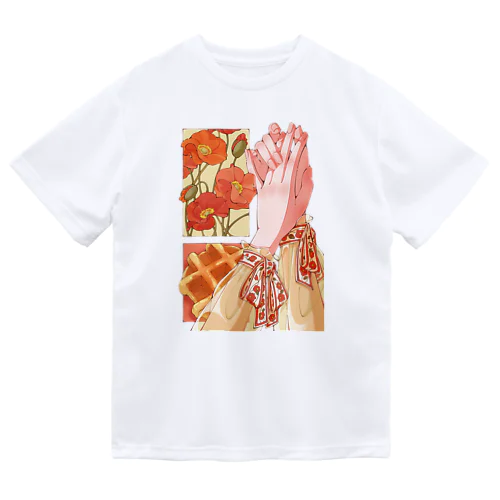 ポピーとワッフルと指先 Dry T-Shirt