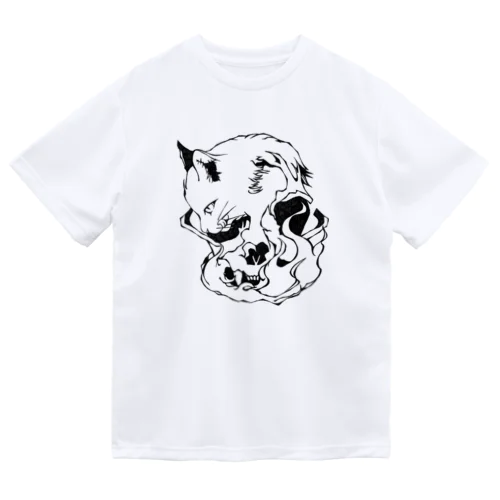 Cats And Skulls ドライTシャツ