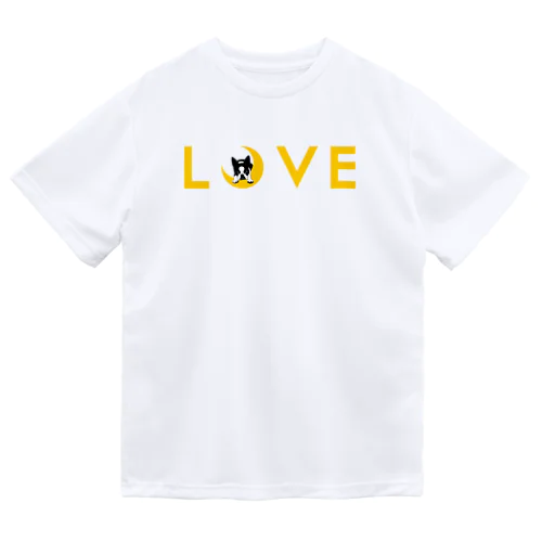 ボストンテリア(月LOVE)[v2.8k] ドライTシャツ