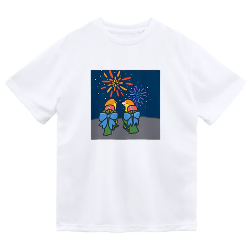 花火とシロハラちゃん Dry T-Shirt