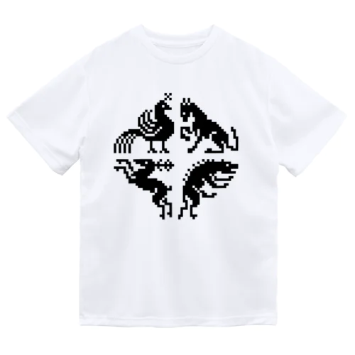 FOUR SYMBOLS (BLACK) ドライTシャツ