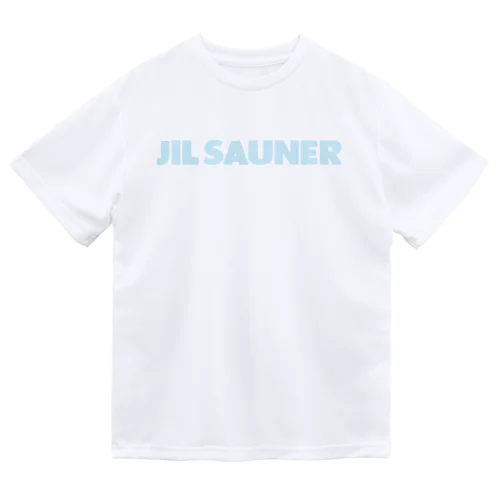 JIL SAUNER-ジルサウナー-ライトブルーロゴ ドライTシャツ