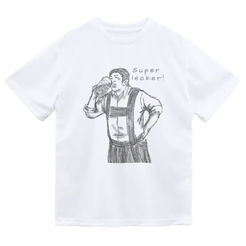 SUPER LECKER! (モノクロバージョン） Dry T-Shirt