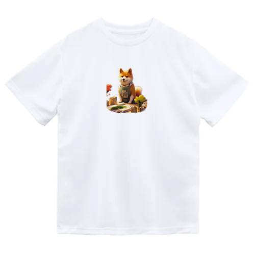 柴犬の花屋v2 ドライTシャツ