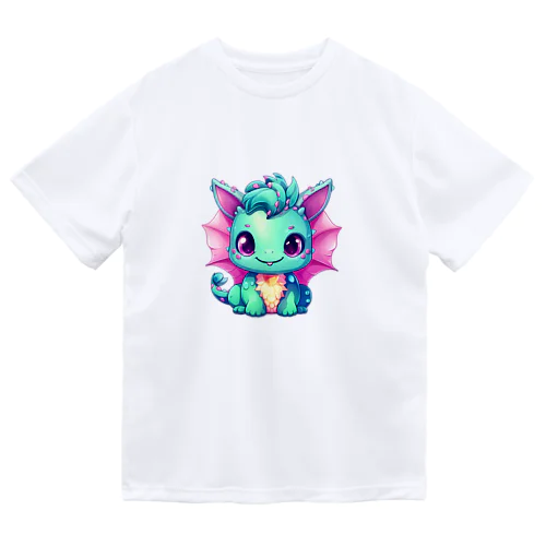 可愛い幼竜 ドライTシャツ