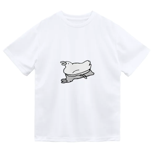 すいすいアヒル（モノクロ） Dry T-Shirt