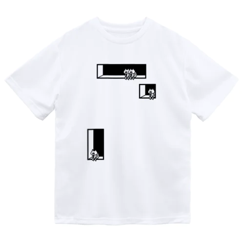 くぼみにネコ Dry T-Shirt