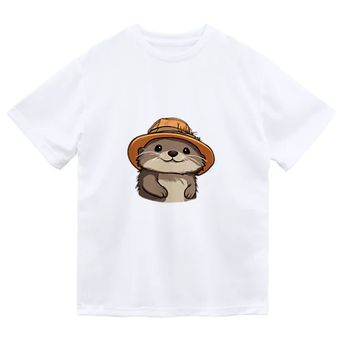 ぽけっとの帽子をかぶったステッカー ドライTシャツ