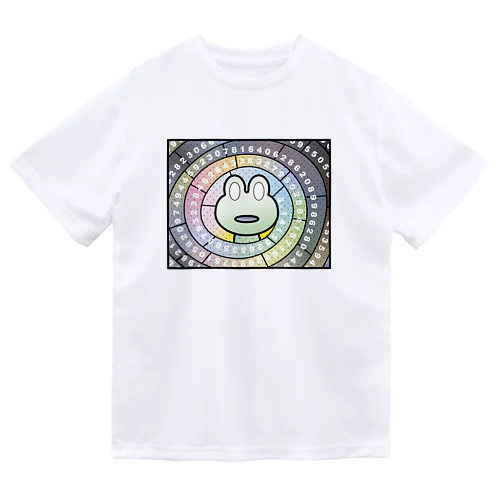 円周率グルグル蛙（両面シャツ） Dry T-Shirt