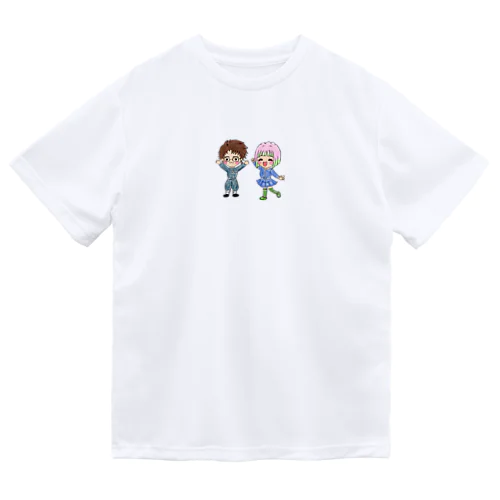 ホビさんとQちゃん ドライTシャツ