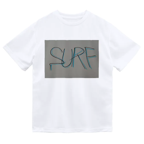 SURF 文字(青影) Dry T-Shirt