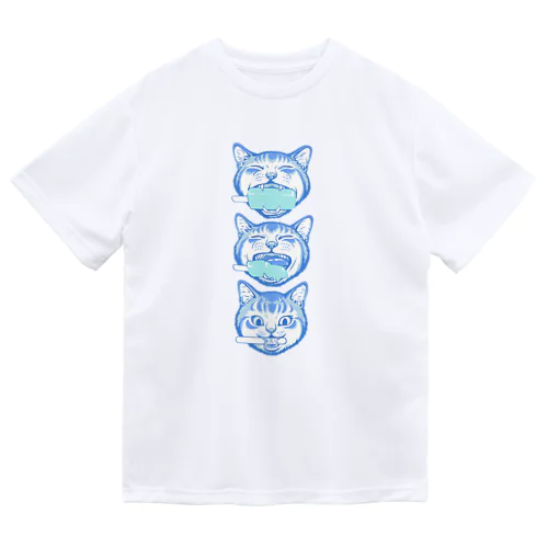 ガリガリニャン×3 Dry T-Shirt