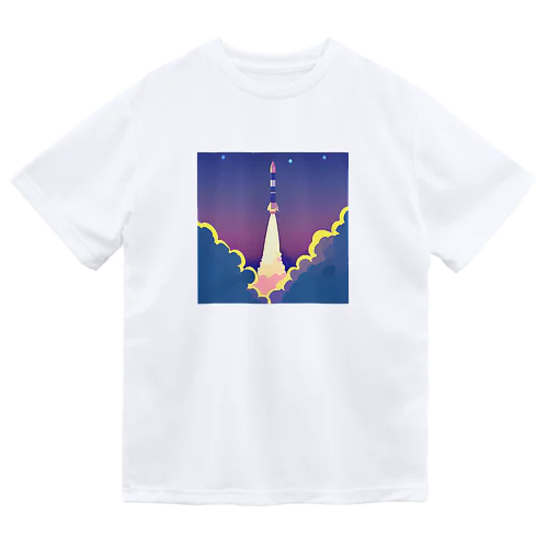 ロケット発射 ドライTシャツ