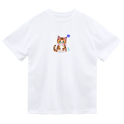 びっくりネコ ドライTシャツ