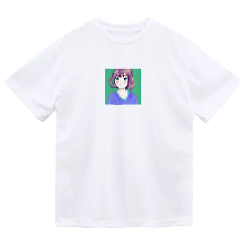 かわいい女性 ドライTシャツ