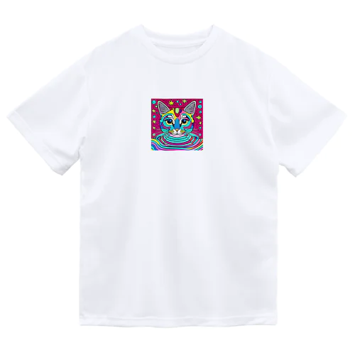 サイケデリックな猫 Dry T-Shirt