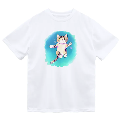 猫の大ジャンプ Dry T-Shirt