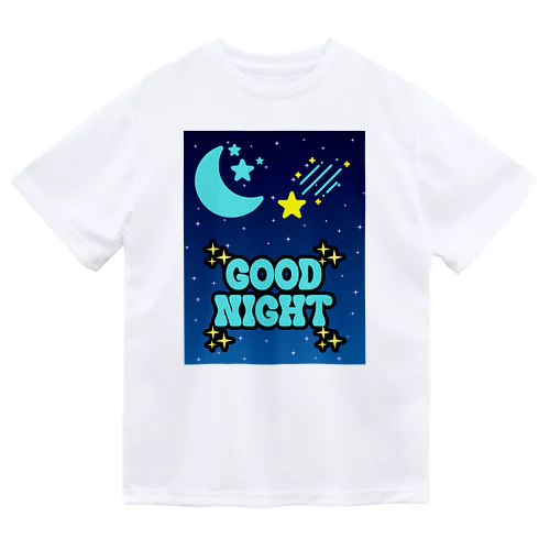 夜空に広がる美しい星空 ドライTシャツ