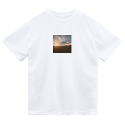 空《夕日》 ドライTシャツ