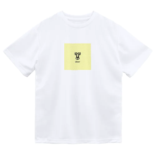鹿のロゴ ドライTシャツ