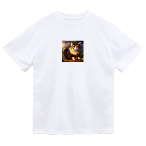 かわいい猫のイラストグッズ Dry T-Shirt