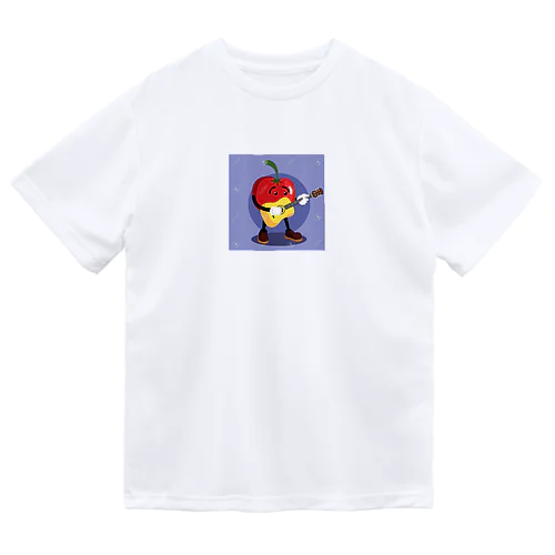 イラストのギターを弾くトマトくん Dry T-Shirt