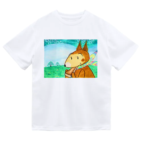 ファンタジー物語ピピのつばさ　「アップルパイを食べるリスのチキチキ」 Dry T-Shirt