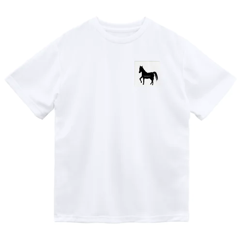  silhouette horse ドライTシャツ