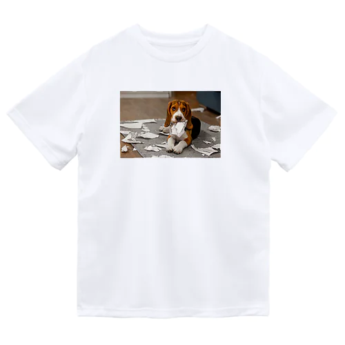 【母作成】可愛い犬のイラストグッズ Dry T-Shirt